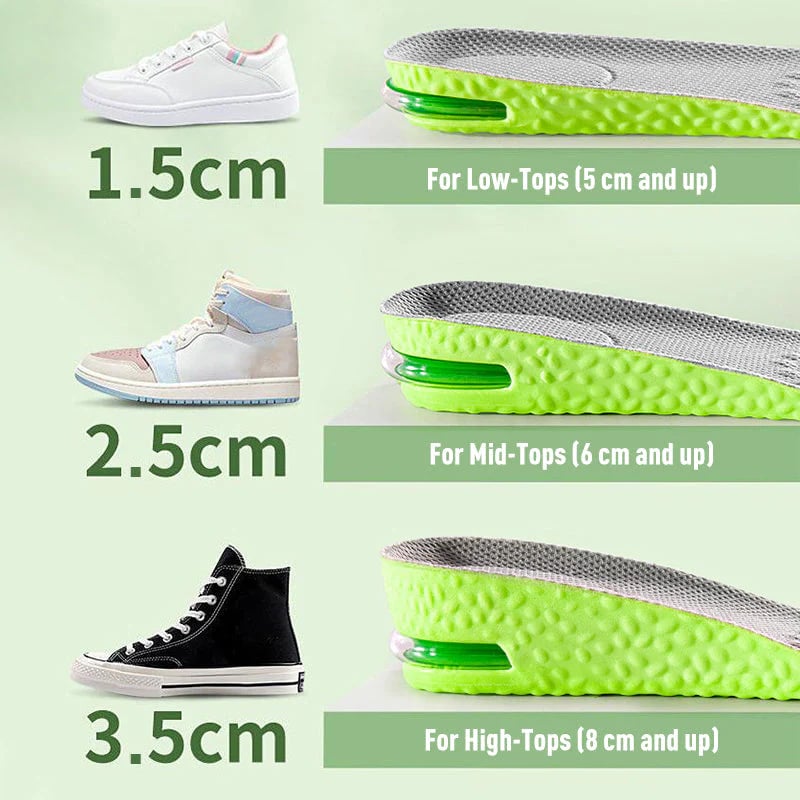 📢📢49% OFF!! ⏰ Comfortable cushioned insoles that increase height: walk effortlessly and in style!👟