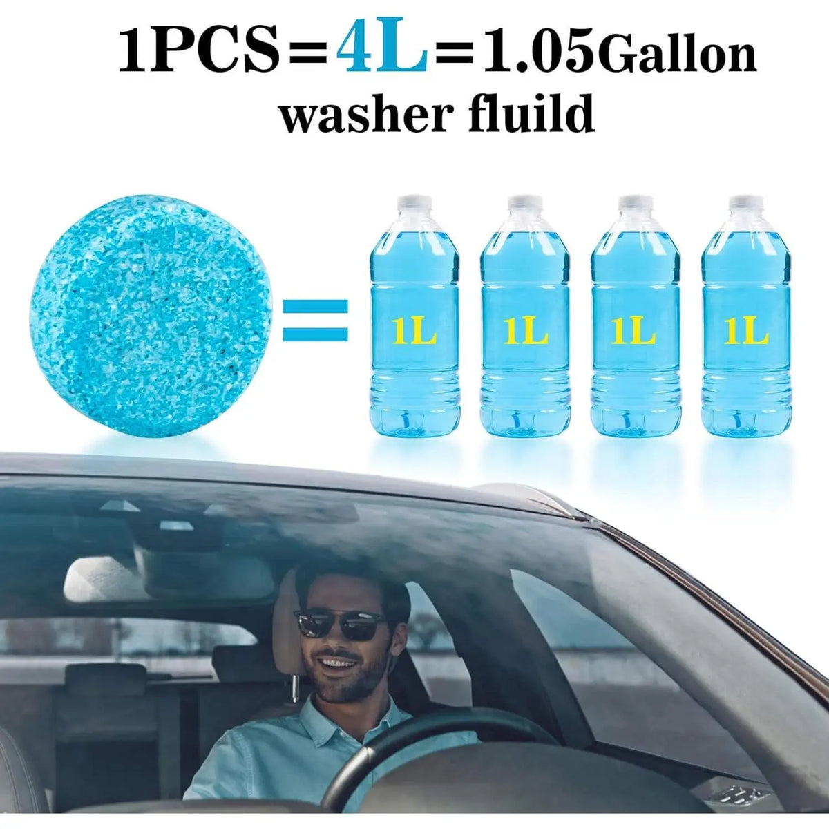 Car Windshield Washer Fluid Concentrate Tablets, Windshield Wiper Fluid 🚗💧