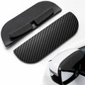 2PCS Car Side Mirror Rain Guards - Carbon Look ABS Visor Covers with Adhesive Tape 🚗