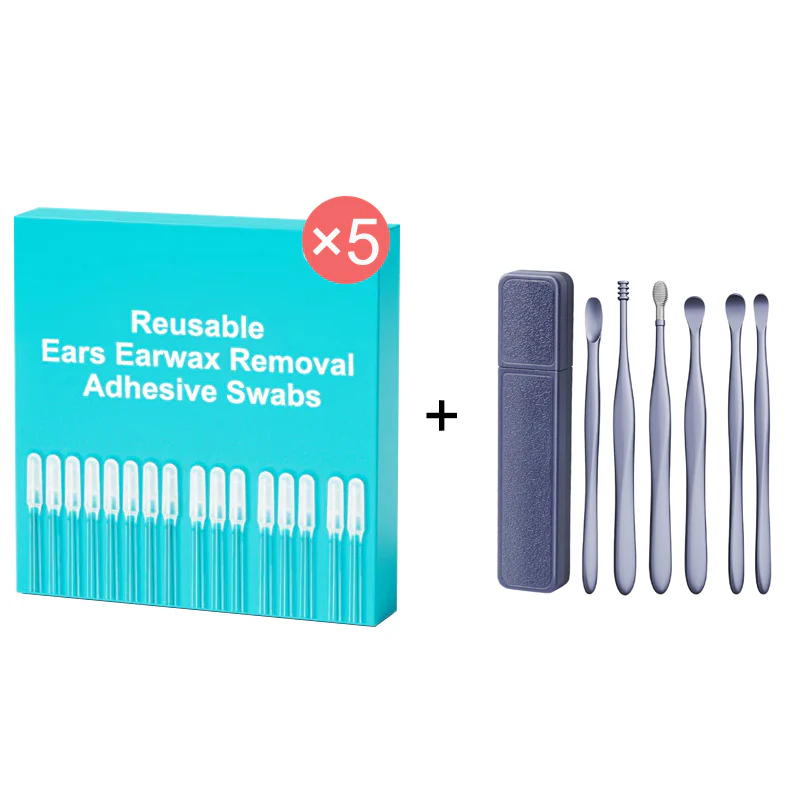 👂🏻50% OFF🏆Reusable Earwax Removal Adhesive Swabs