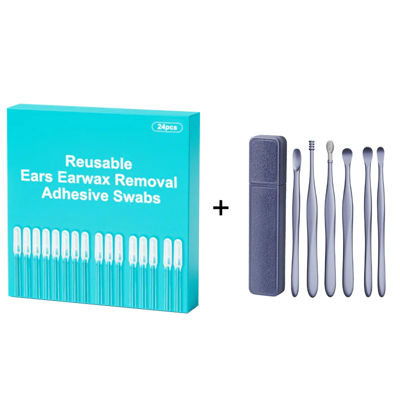 👂🏻50% OFF🏆Reusable Earwax Removal Adhesive Swabs