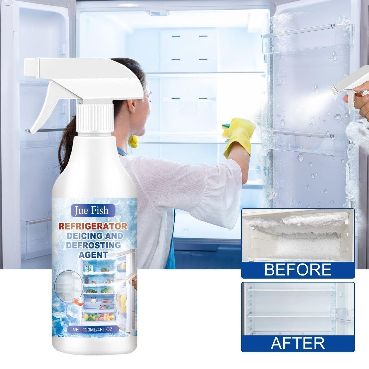🧊Defrosting Spray for Fridge Freezer🎁(With free spatula)