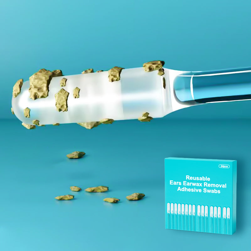 👂🏻50% OFF🏆Reusable Earwax Removal Adhesive Swabs
