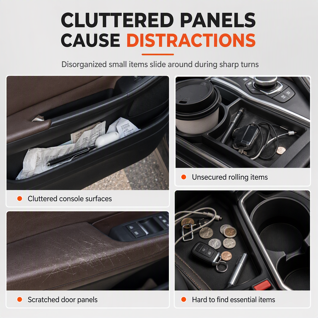 🚗 Foldable Car Door Cup Holder – Clip-On Interior Organizer ✨