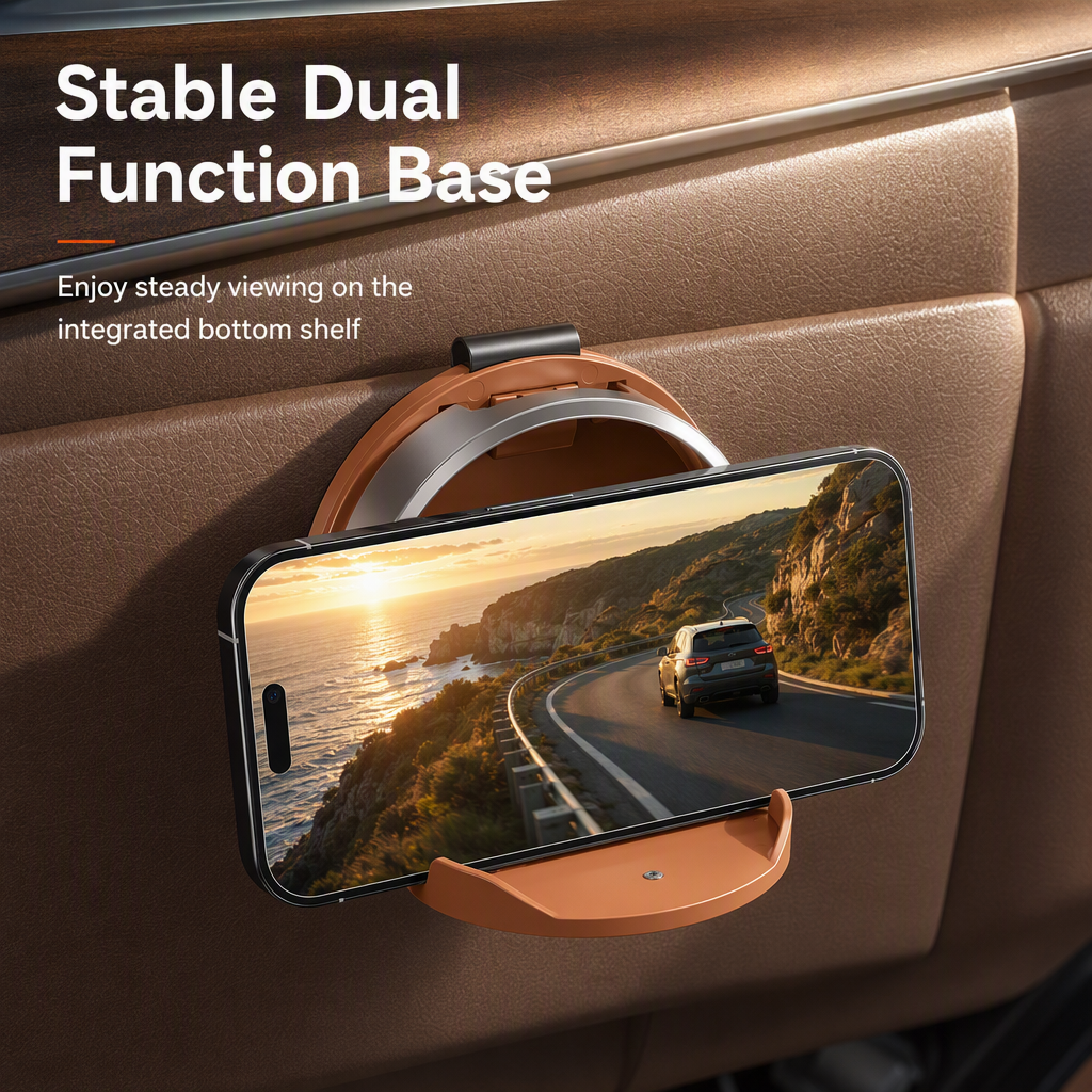 🚗 Foldable Car Door Cup Holder – Clip-On Interior Organizer ✨